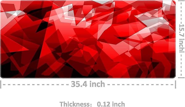 Laajennettu hiirimatto suuri pelihiirimatto - 35,4x15,7x0,12 tuumaa
