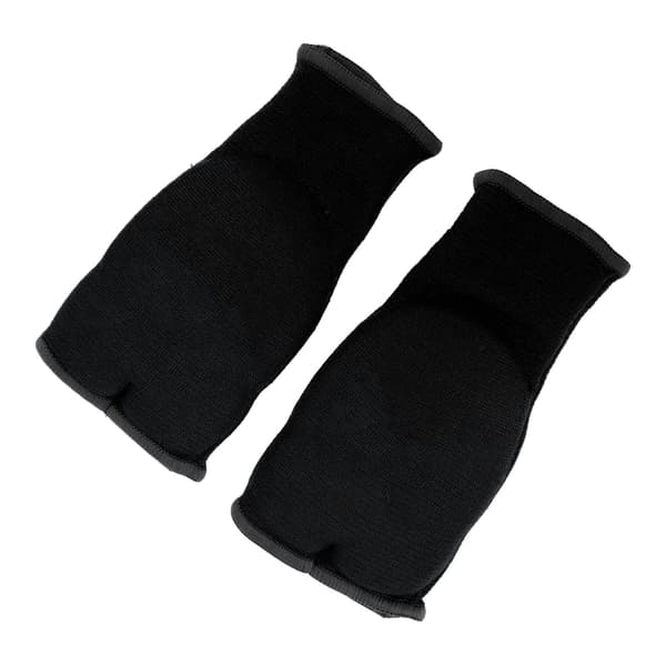 Håndbind til boksning, halvfinger, skridsikker med gel, nylon, til mænd og kvinder, sort, medium