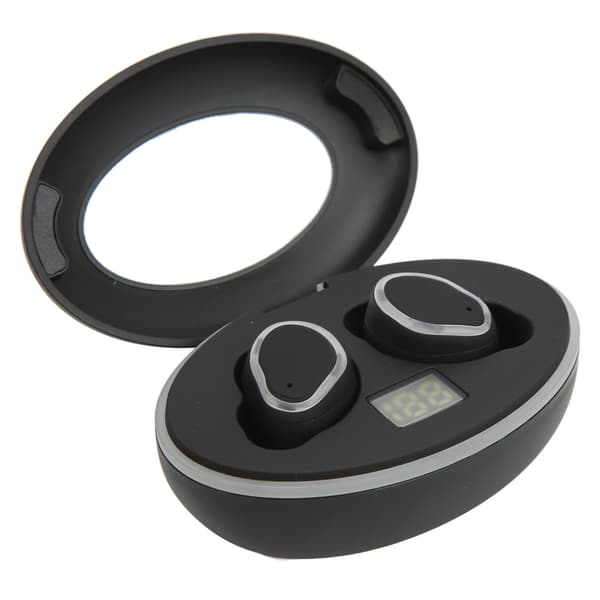 Bluetooth Sportshörlurar med Brusreducering och Bas, 3 Par Öronproppar, Anti-förlustkrokar