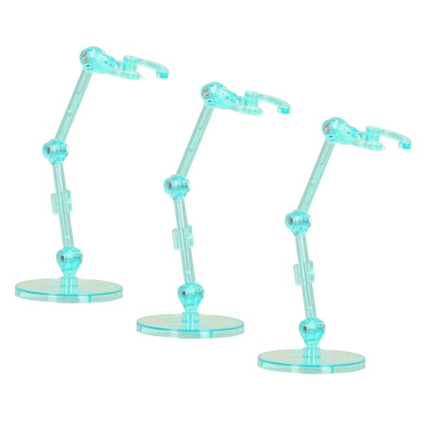 10 STK Displaystander til Actionfigurer, Gennemsigtig Plastikbase til 6-tommer Figurer, Grøn