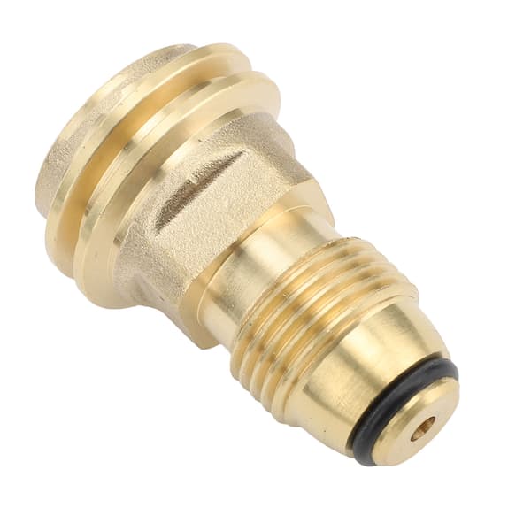 Propan Tank Adapter Omformer Messing POL til QCC1 Lekkasjesikker for Utendørs Camping