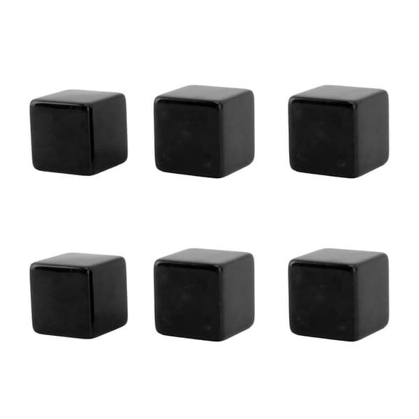6 STK Tomme Plastterninger DIY Uferdige Kuber 6 Sider for Undervisning og Brettspill