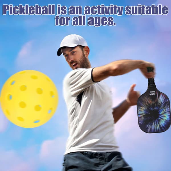 Lasikuituinen pickleball-mailasetti 2 mailalla ja 4 pallolla - Urheilutarvike