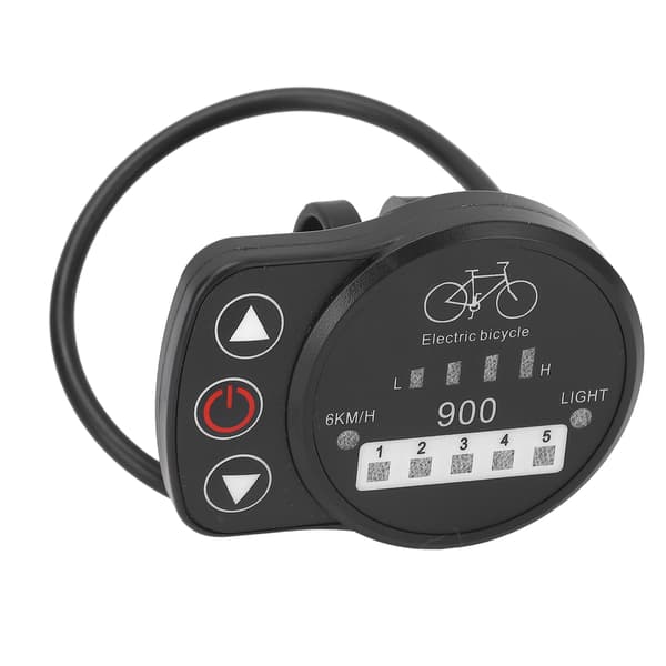 LED-måler til 36V 48V elcykel med hastighedsvisning, batteri, forlygte, kompatibel med KT-controller