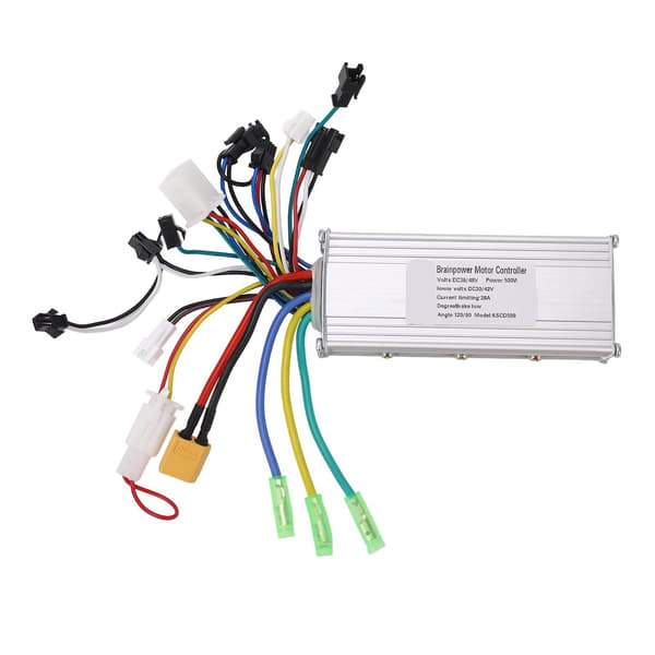 Børsteløs Controller 36V 48V 500W 28A til Elcykelmotor med Aluminiumslegeringshus