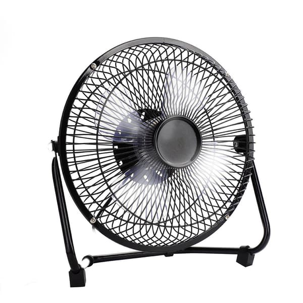 8-tommer 5V 2.5W/5W USB Solar Ventilator, Bærbart Jern til Udendørs Rejser