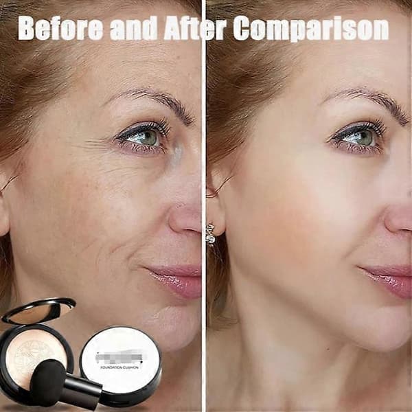 Sopphode Air Cushion Foundation, Dekker Urenheter, Arr Enkelt og Glatt, Sopp Foundation