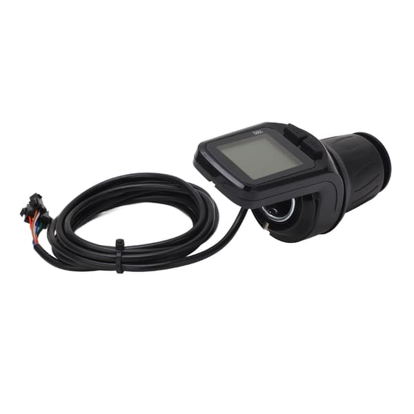 Halvroterende gashåndtag til elcykel med LCD-display 24V 36V 48V 60V