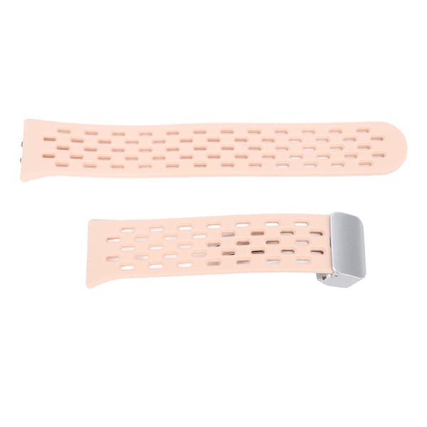 Andningsbart silikonarmband med snabbkoppling för Galaxy Fit3 Roseate