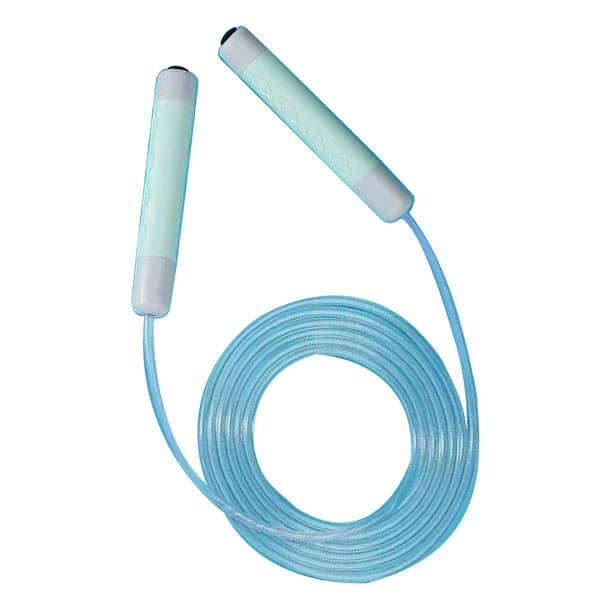 Lätt, bärbar, hållbar, lysande hopprep för vuxna och barn - himmelsblå
