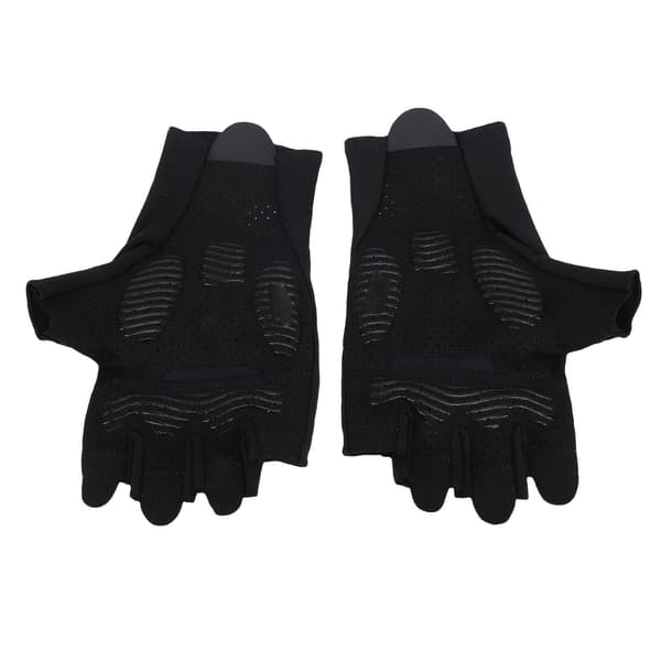 Cykelhandsker Halvfinger Anti-slip Stødabsorberende Åndbar Reflekterende Sort XL