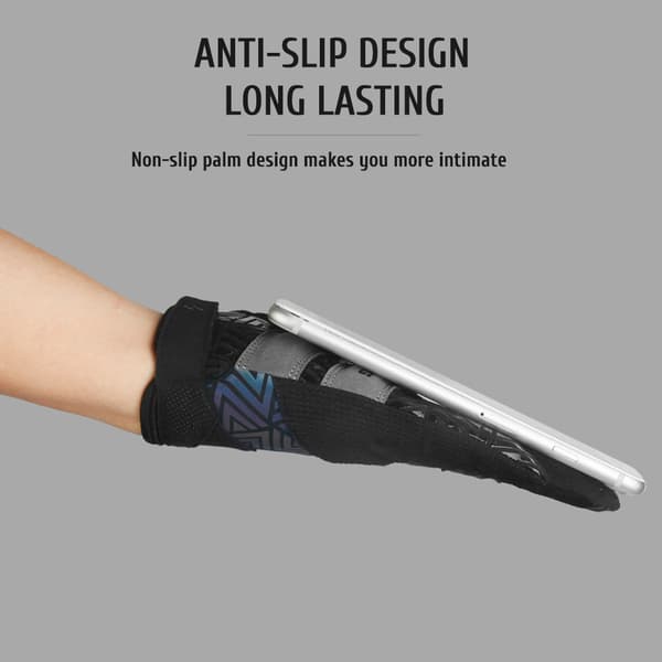 Unisex Reflekterende Skridsikre Touchscreen Fuld Finger Cykelhandsker til Mountainbiking