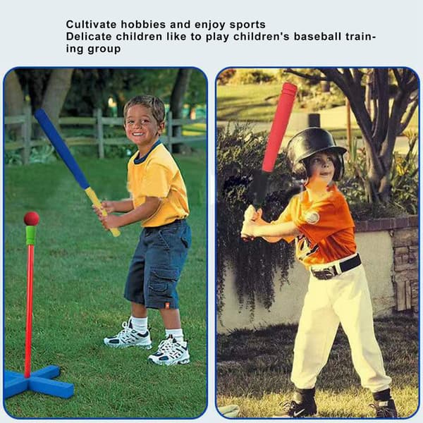 Barnbaseballset med skumbat, säker utomhusträningsleksak för barn