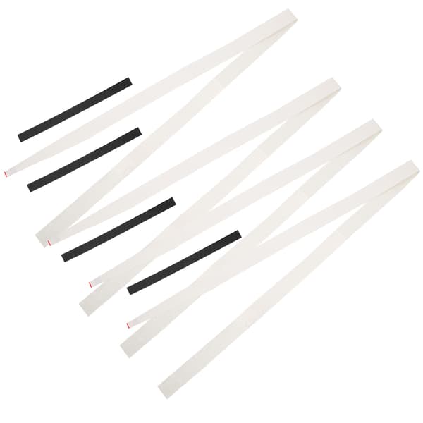 4 STK PU Racketgrepstropp, Svetteabsorberende, Sklisikker, Selvklebende, Hvit