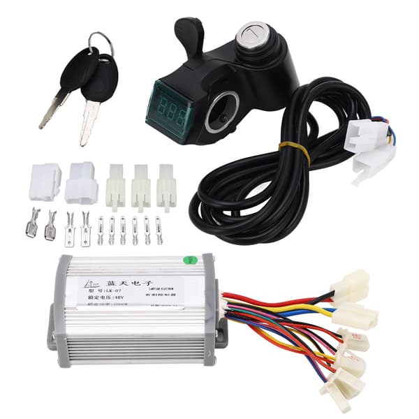 48V 1000W Motorcontroller og Tommelfingergas til Elcykel/Scooter