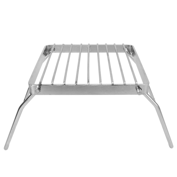 Sammenklappelig bålrist i rustfrit stål til camping, grill, picnics, backpacking