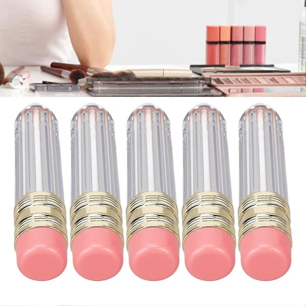 Sæt med 5 tomme 5 ml lipgloss-tuber i blyantform til dine gør-det-selv-kreationer