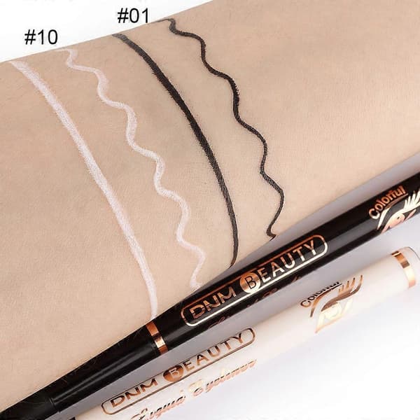 Flydende vinget eyeliner stempel øjenblyant makeup sæt vandtætte farvede eyelinere mod vand