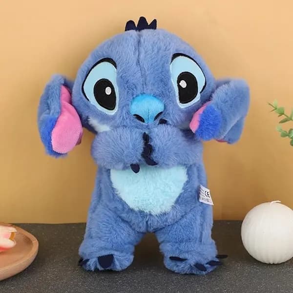 Beroligende Stitch Plysdyr med Åndedrætsbevægelser, Angstdæmpende Stitch, Rytmisk Åndedræt til Børn og...