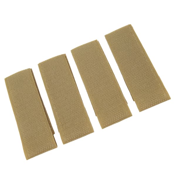 4 stk. Nylon Molle Magic Tape Patch til træningsvest, jagt, skydning, spil, khaki