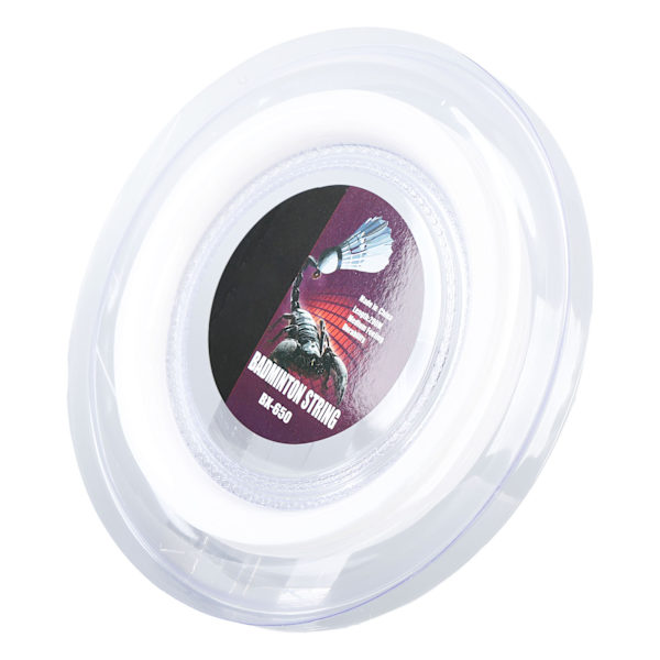 Badminton Racket String 200m Nylon 0.72mm BX650 Hvit Motstandsdyktig Elastisitet