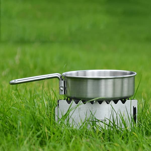 Vindtät spritbrännare i rostfritt stål för camping, picknick och utomhusmatlagning