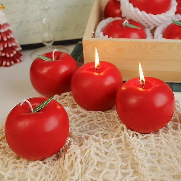 Äppeldoftande julstämning doft julafton souvenir present, simulerat doftljus med äppeldoft