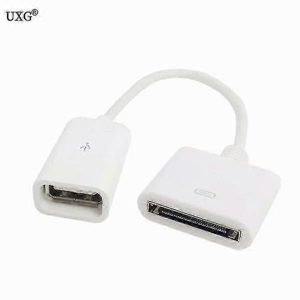 10 cm 30-pin hunn til USB 2.0 hunn data lade kort kabel base 30p svart
