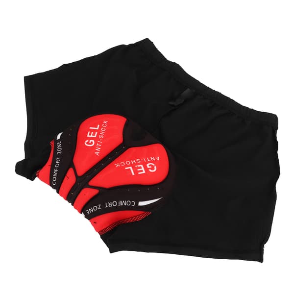Unisex Cykelshorts med Åndbar 3D Silikonepolstring, Hurtigtørrende, Sort, 3XL