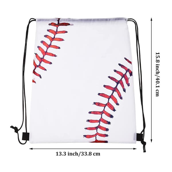 25 Softball Dragskoväskor, Sportig Stil, Ryggsäck för Gym/Resa, Polyester, 43,7x34,5cm