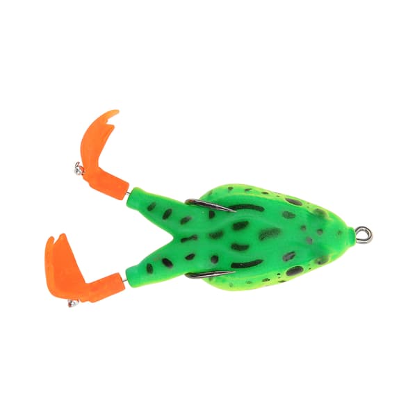Frøagn med to holdbare fleksible propeller, simuleret PVC, 9,5 cm til fiskeri.
