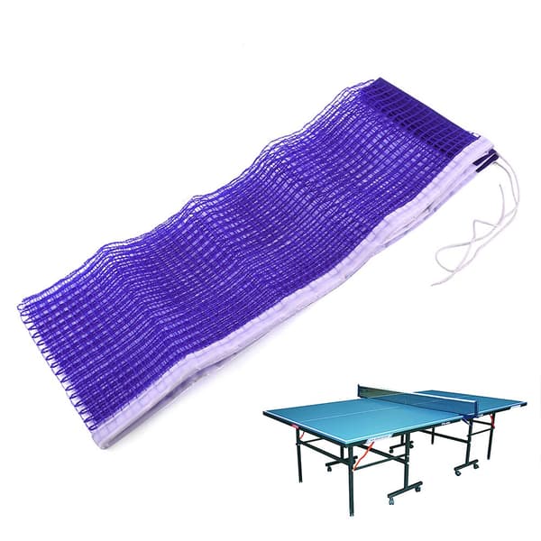 Bærbart nylon bordtennisnet 1,72 m blåt til indendørs og udendørs udskiftning