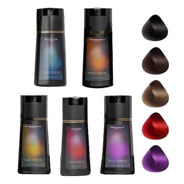 Polar Hårfarveshampoo & Polar Hårbalsamshampoo 200ml (Sort) black