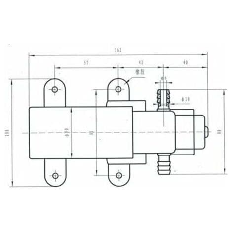 12V högtrycks självsugande membranpump för husbil/husvagn/båt/marin