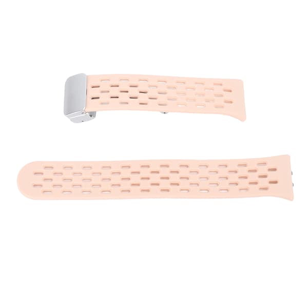 Andningsbart silikonarmband med snabbkoppling för Galaxy Fit3 Roseate