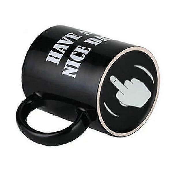 Kreativ mugg, rolig keramik kaffe-/frukostkopp, julklapp