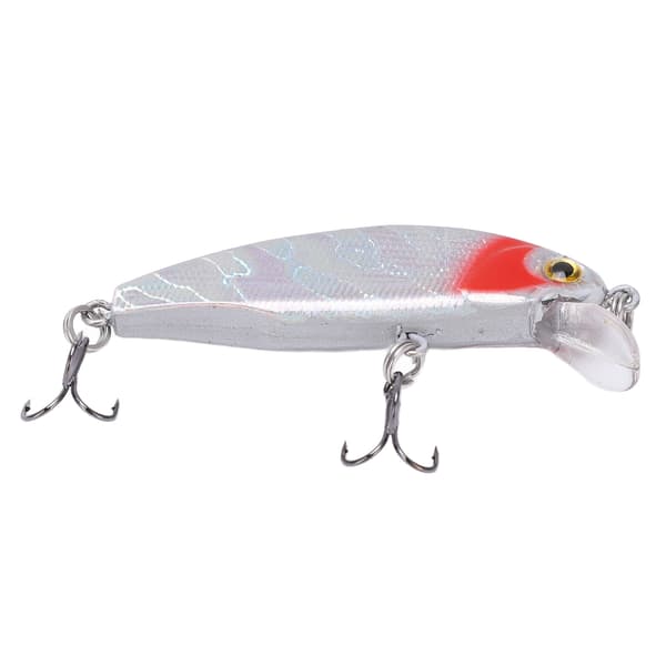 Fiskedrag med krok, explosiv färg, 5 cm, för sötvatten och saltvatten, Mini Swimbaits ABS