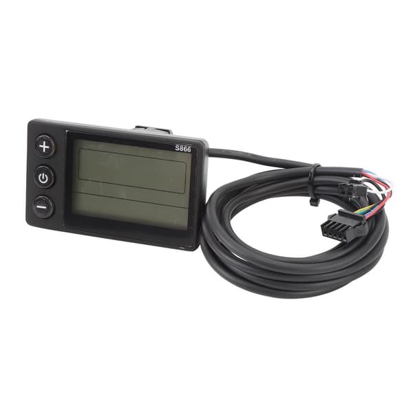 LCD-kontrolpanel til el-løbehjul med 6-bens SM-stik til 22,2 mm styr S866