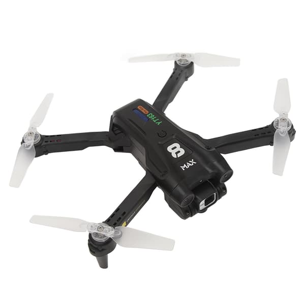 RC Quadcopter FPV Drone med LED-åndedrætslys, optisk flow-svæv og 360° forhindringsundgåelse.