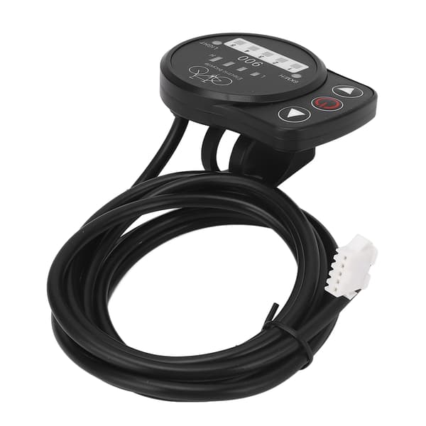 LED-måler til 36V 48V elcykel med hastighedsvisning, batteri, forlygte til KT-controller