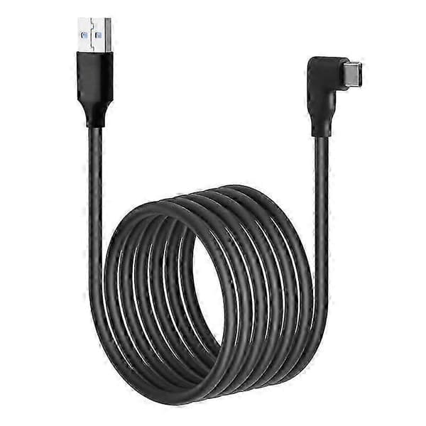 Meta Quest 3 höghastighetsdataöverföringskabel, lämplig för VR PC-spel, kompatibel med Steam VR, 5 meter hållbar flätad USB-C-kabel.