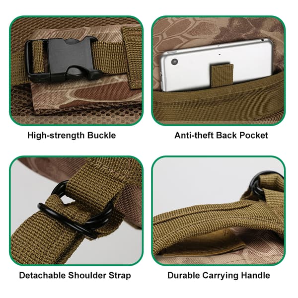 Taktisk Molle Assault Pack Rygsæk til Camping, Vandring, Jagt, Udendørs Backpacking