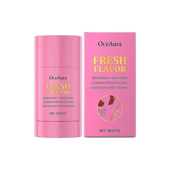 Aluminiumfri antiperspirant deodorant, 30g, frisk duft, dyp rensing av underarmer.
