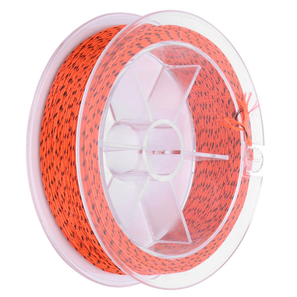 Voksfri Fluefiskeri Trimline 30LB 50m i Orange/Sort Polyester