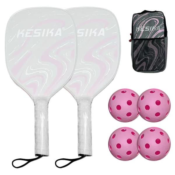 Pickleball-set med 2 paddlar, 4 bollar och förvaringsväska