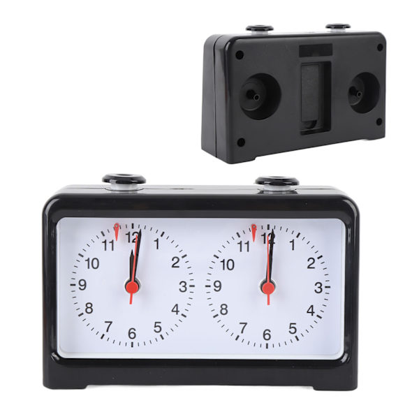 Analog mekanisk schackklocka med stabil bas, hög precision, tyst knapp för tävlingar