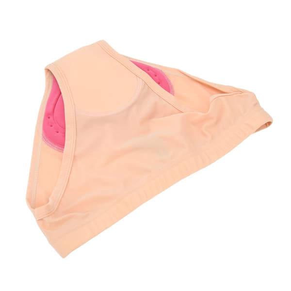 Beige 3D Elastiska Andningsbara Snabbtorkande Cykelbyxor för Kvinnor med Vaddering 2XL