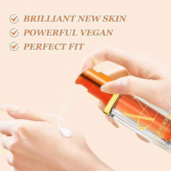 Fem ansiktskrämer med C-vitamin, multi-effekt naturlig makeupbas med C-vitamin