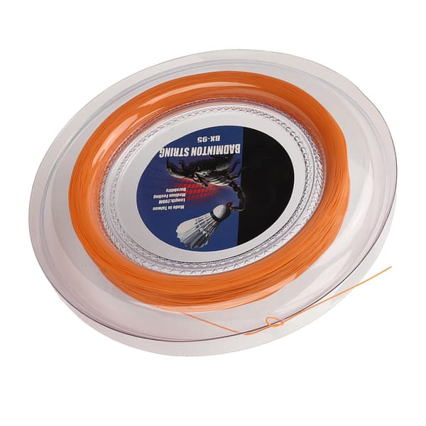 Badmintonsträng, hög elasticitet, slitstark hartsfiber, 200m, orange