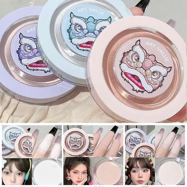 Settingpudder, vandfast løst pudder, naturlig makeup lysnende concealer